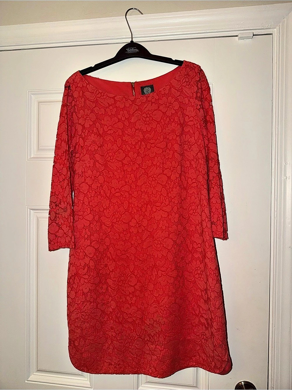 Vince Camuto Floral Mini Dress in Red Size 10 Like New